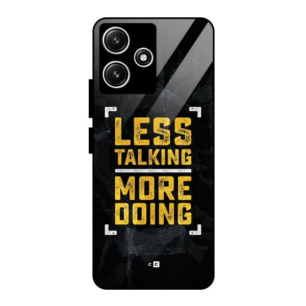 Less Talking Glass Back Case for Redmi 12 5G