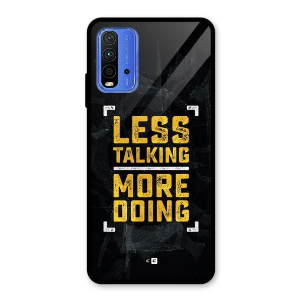 Less Talking Glass Back Case for Redmi 9 Power