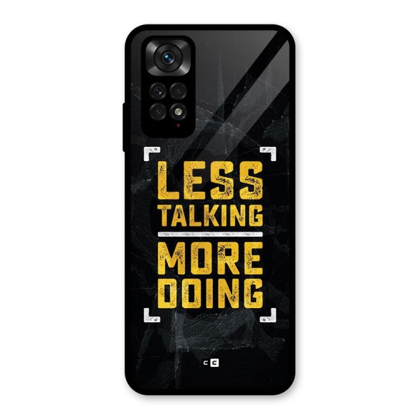 Less Talking Glass Back Case for Redmi Note 11