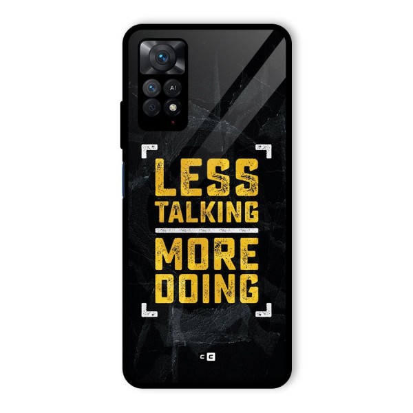 Less Talking Glass Back Case for Redmi Note 11 Pro