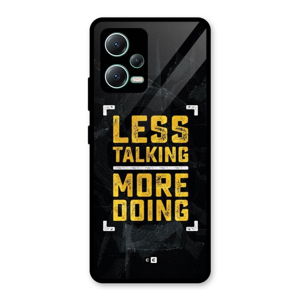 Less Talking Glass Back Case for Redmi Note 12 5G