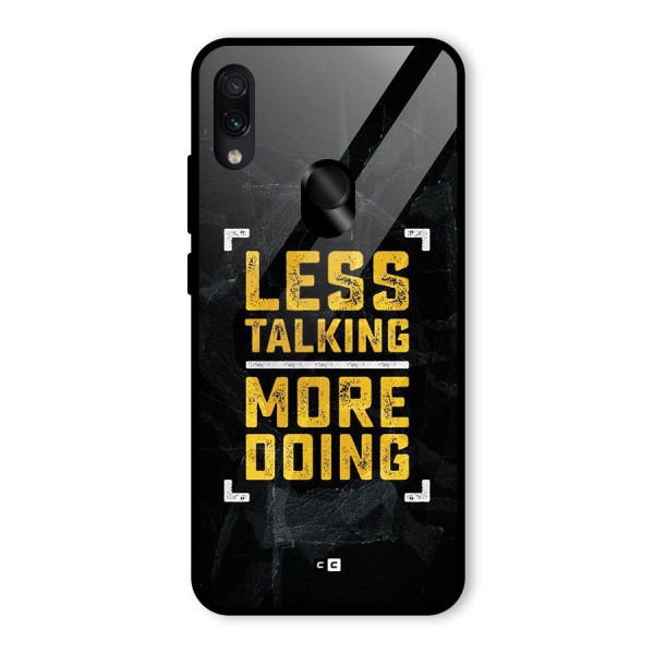 Less Talking Glass Back Case for Redmi Note 7