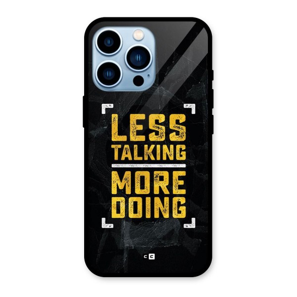 Less Talking Glass Back Case for iPhone 13 Pro