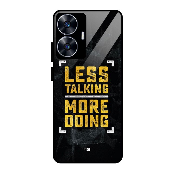 Less Talking Glass Back Case for realme C55