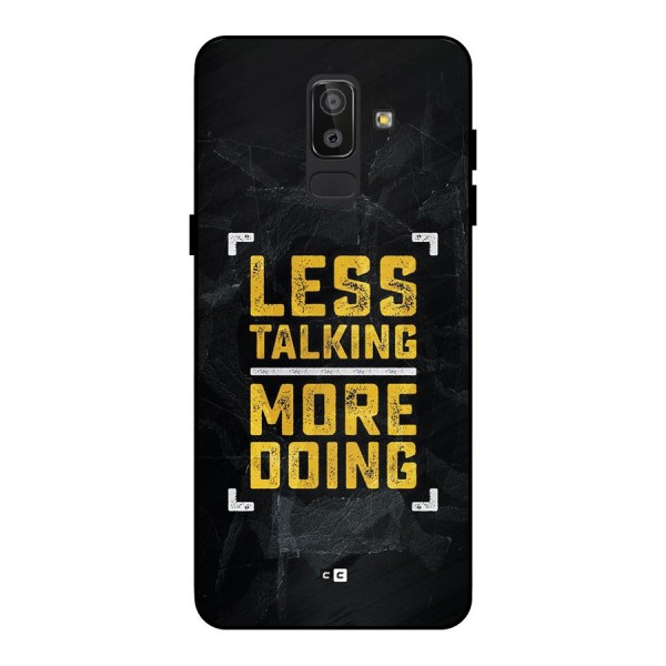 Less Talking Metal Back Case for Galaxy J8