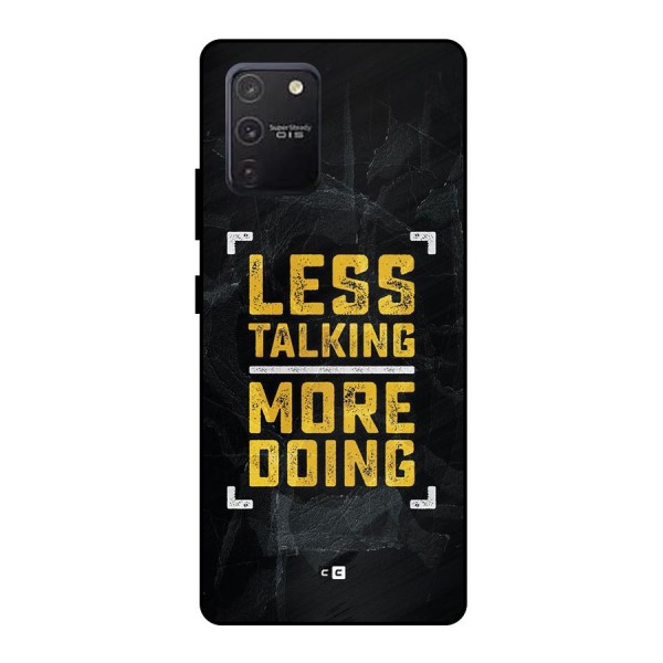 Less Talking Metal Back Case for Galaxy S10 Lite