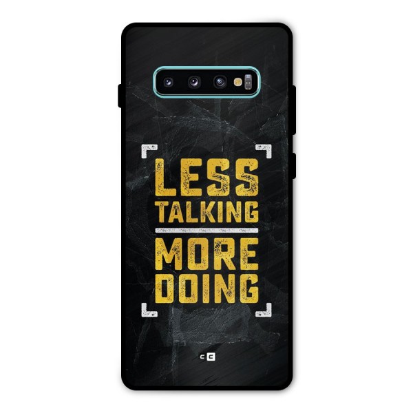 Less Talking Metal Back Case for Galaxy S10 Plus