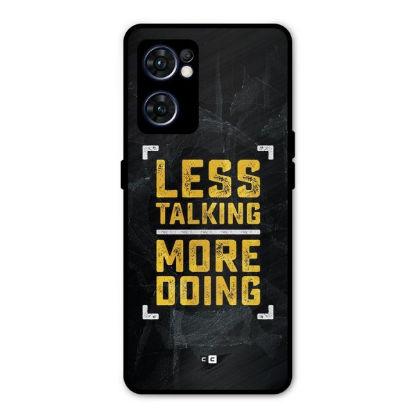 Less Talking Metal Back Case for Oppo Reno7 5G