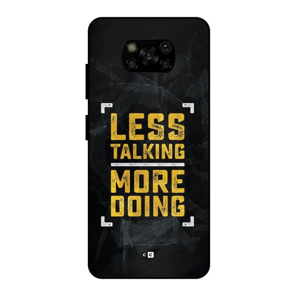 Less Talking Metal Back Case for Poco X3