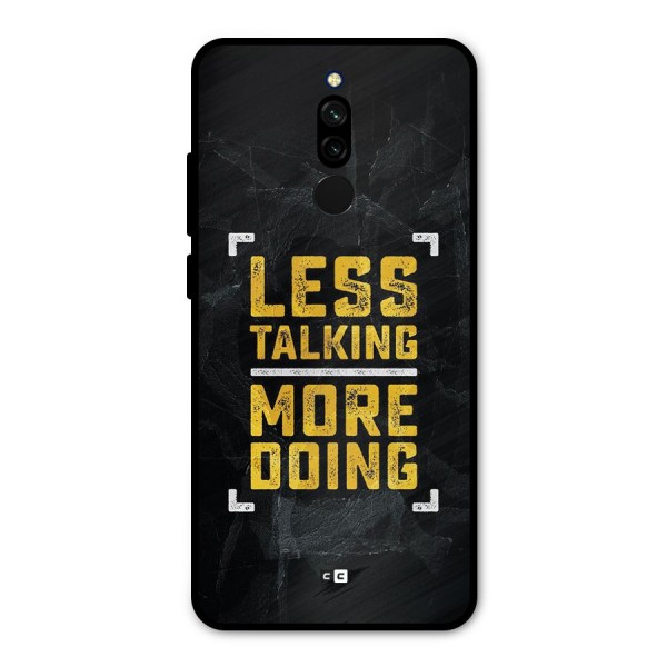 Less Talking Metal Back Case for Redmi 8