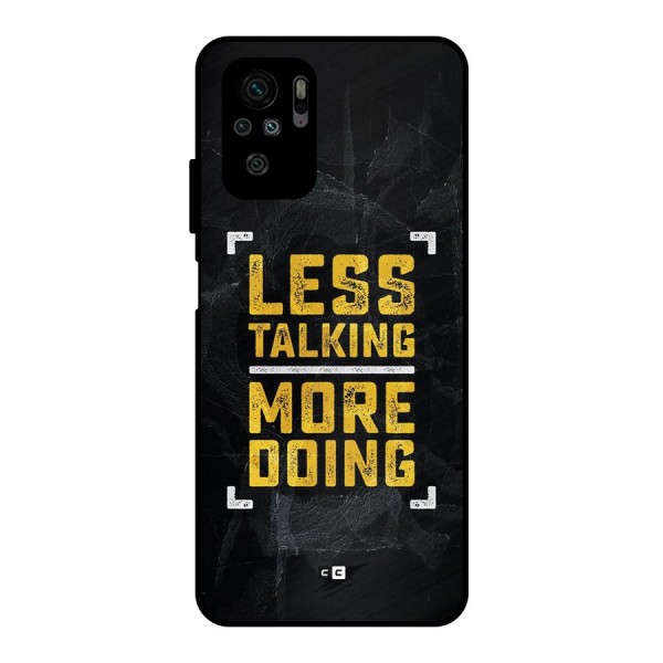 Less Talking Metal Back Case for Redmi Note 10