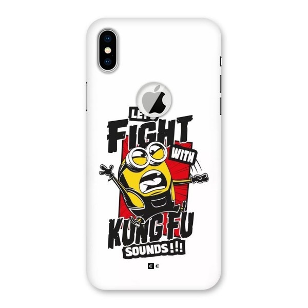 Lets Fight Back Case for iPhone XS Logo Cut