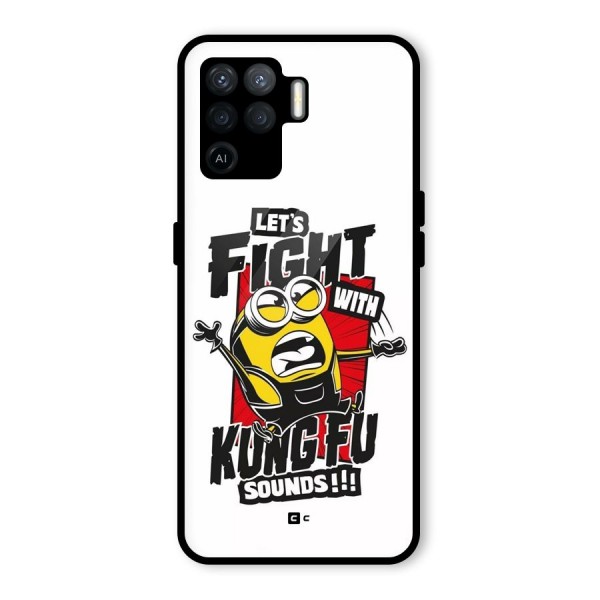 Lets Fight Glass Back Case for Oppo F19 Pro