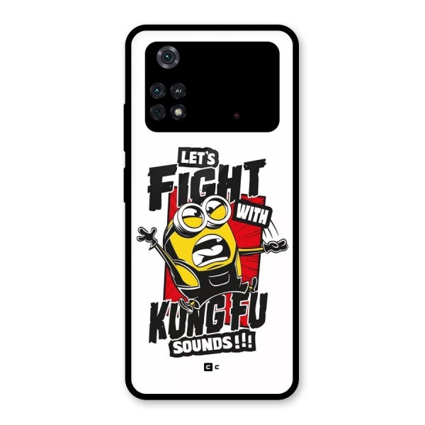 Lets Fight Glass Back Case for Poco M4 Pro 4G