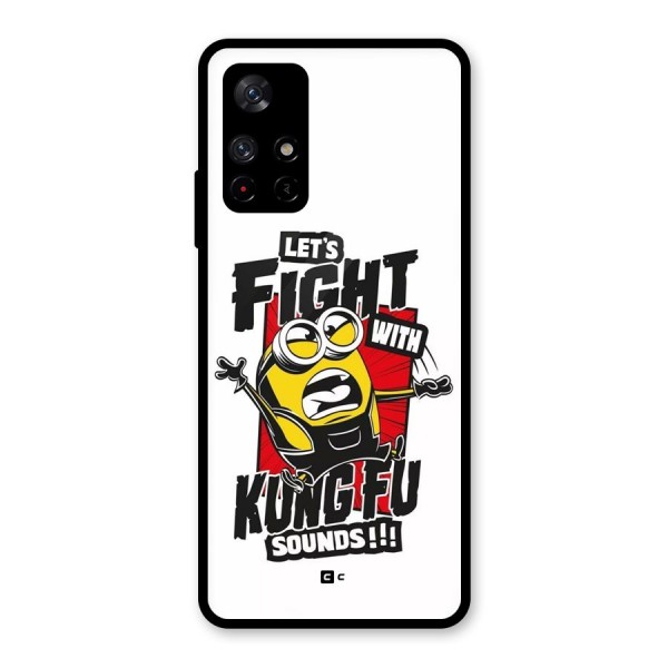 Lets Fight Glass Back Case for Redmi Note 11T 5G
