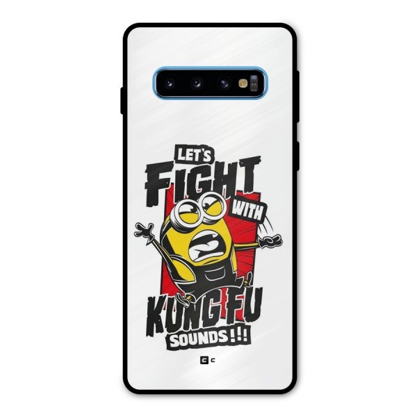 Lets Fight Metal Back Case for Galaxy S10