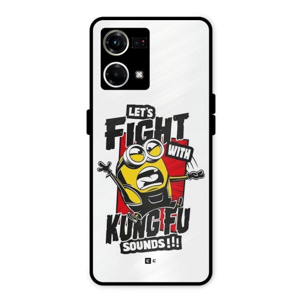 Lets Fight Metal Back Case for Oppo F21 Pro 4G