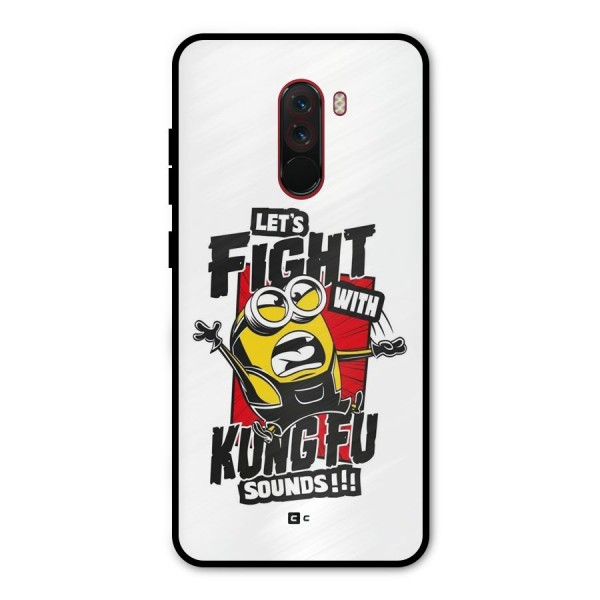 Lets Fight Metal Back Case for Poco F1