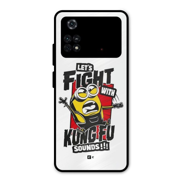 Lets Fight Metal Back Case for Poco M4 Pro 4G