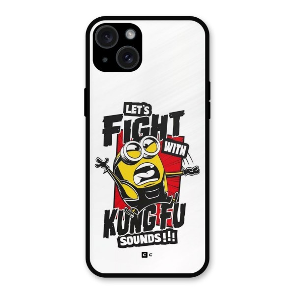 Lets Fight Metal Back Case for iPhone 15 Plus