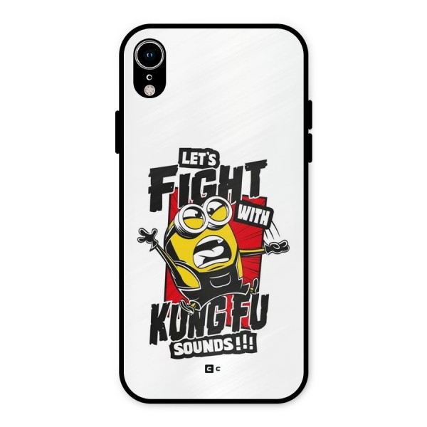 Lets Fight Metal Back Case for iPhone XR