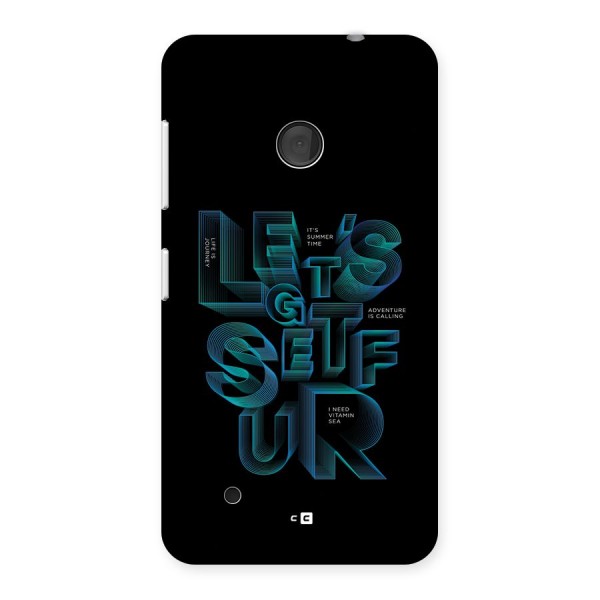 Lets Get Surf Back Case for Lumia 530