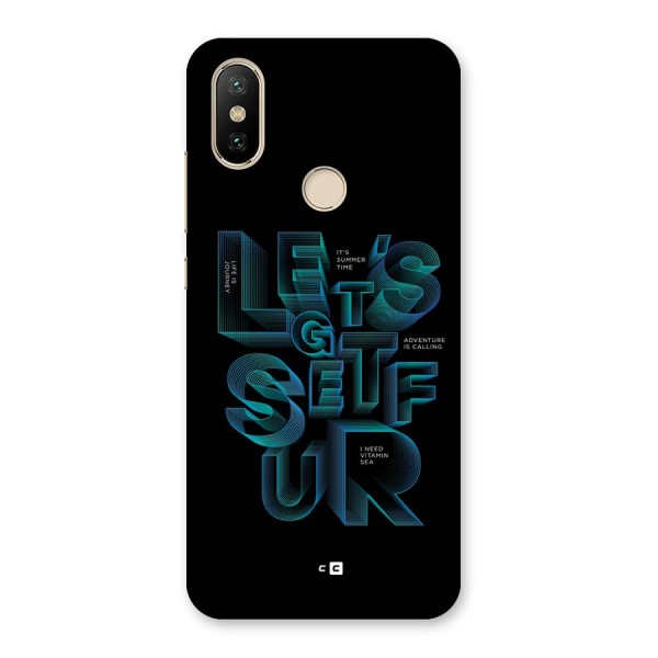 Lets Get Surf Back Case for Mi A2