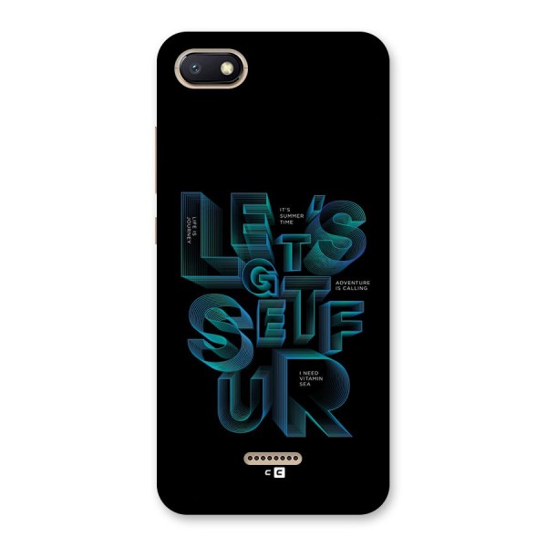 Lets Get Surf Back Case for Redmi 6A