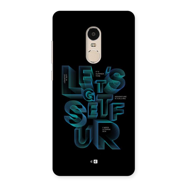 Lets Get Surf Back Case for Redmi Note 4