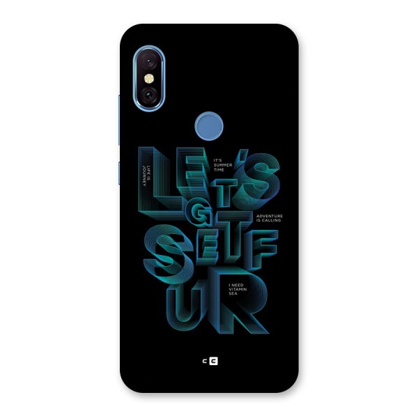 Lets Get Surf Back Case for Redmi Note 6 Pro