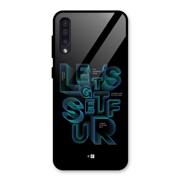 Lets Get Surf Glass Back Case for Galaxy A50