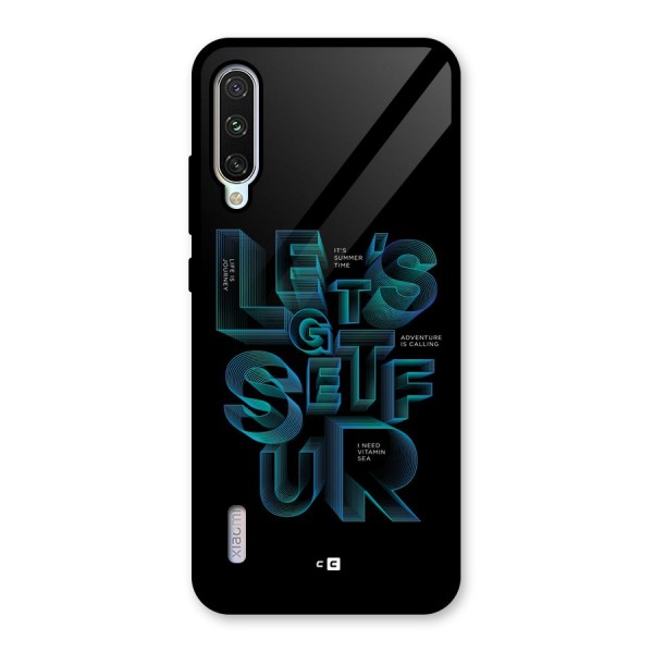 Lets Get Surf Glass Back Case for Mi A3