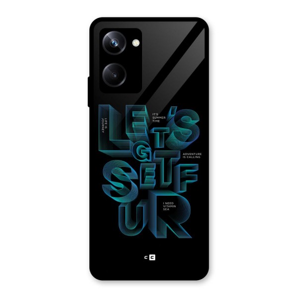 Lets Get Surf Glass Back Case for Realme 10 Pro