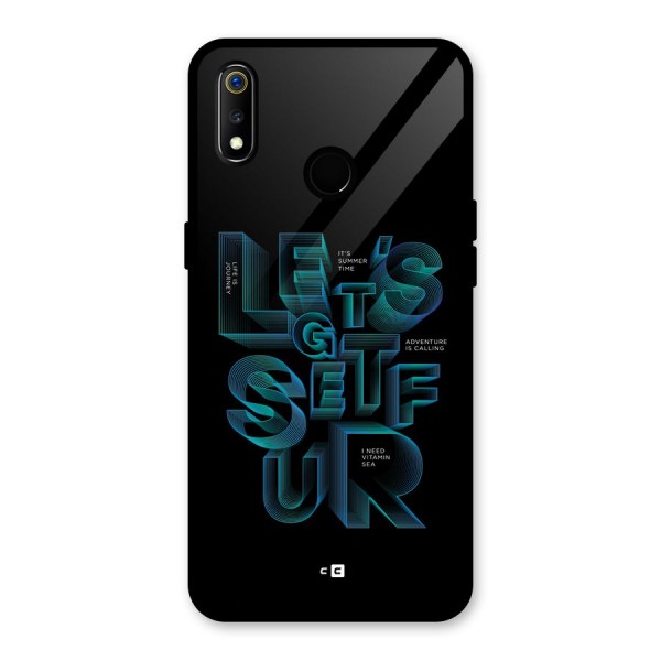 Lets Get Surf Glass Back Case for Realme 3