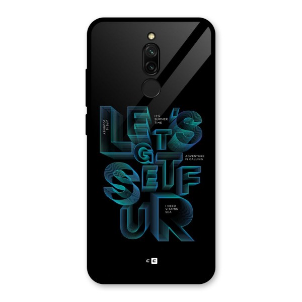 Lets Get Surf Glass Back Case for Redmi 8