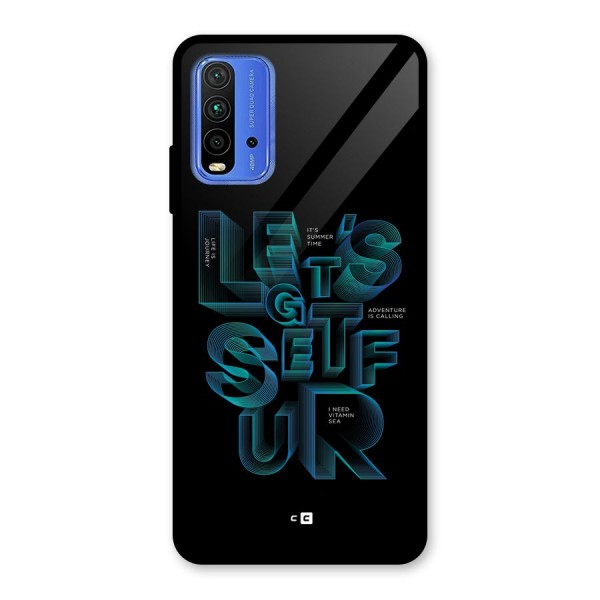 Lets Get Surf Glass Back Case for Redmi 9 Power