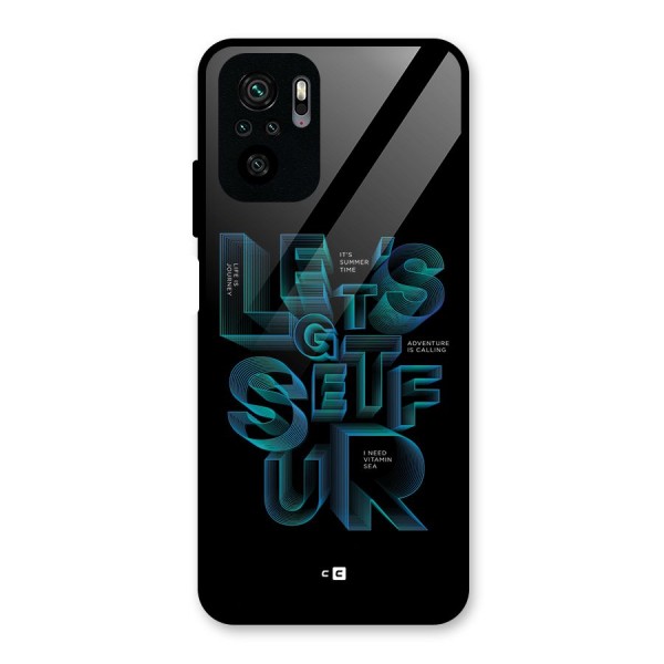 Lets Get Surf Glass Back Case for Redmi Note 10