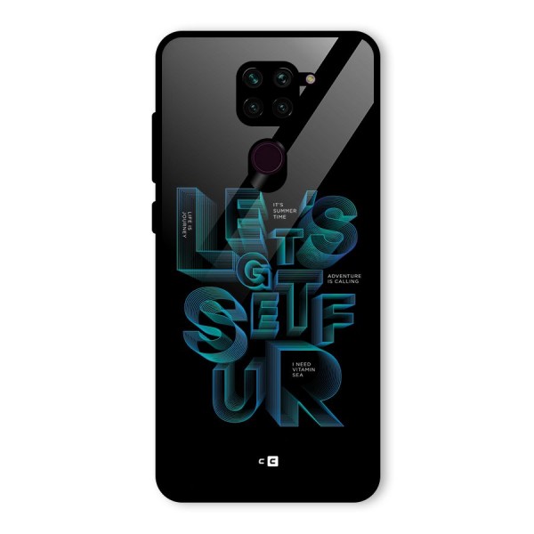 Lets Get Surf Glass Back Case for Redmi Note 9