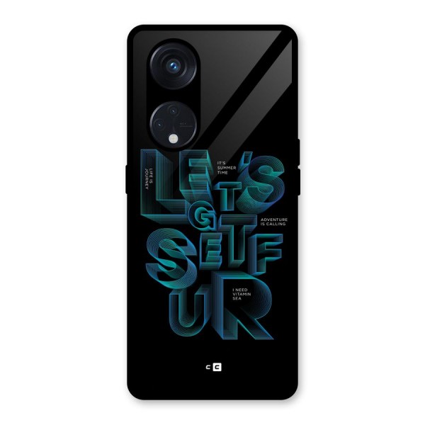 Lets Get Surf Glass Back Case for Reno8 T 5G