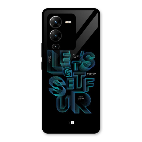 Lets Get Surf Glass Back Case for Vivo V25 Pro