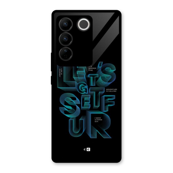 Lets Get Surf Glass Back Case for Vivo V27 Pro