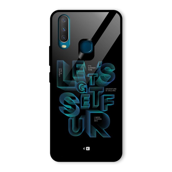 Lets Get Surf Glass Back Case for Vivo Y12