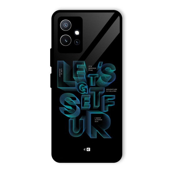 Lets Get Surf Glass Back Case for Vivo Y75 5G