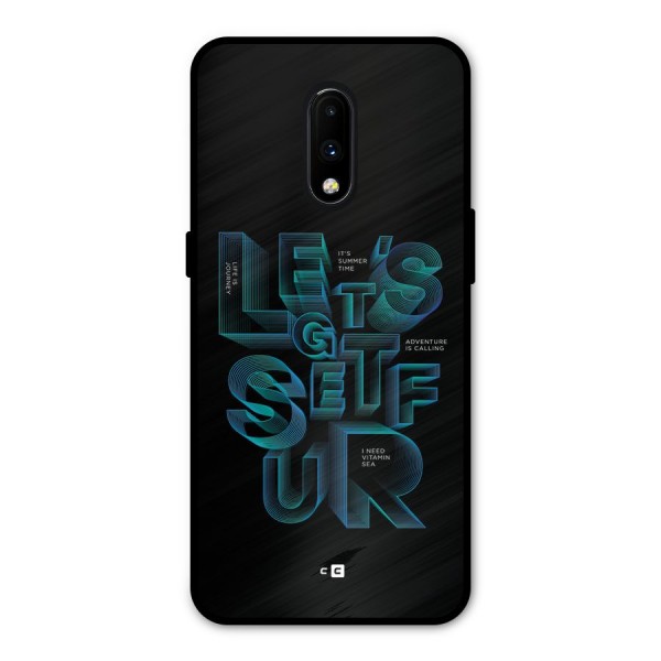 Lets Get Surf Metal Back Case for OnePlus 7