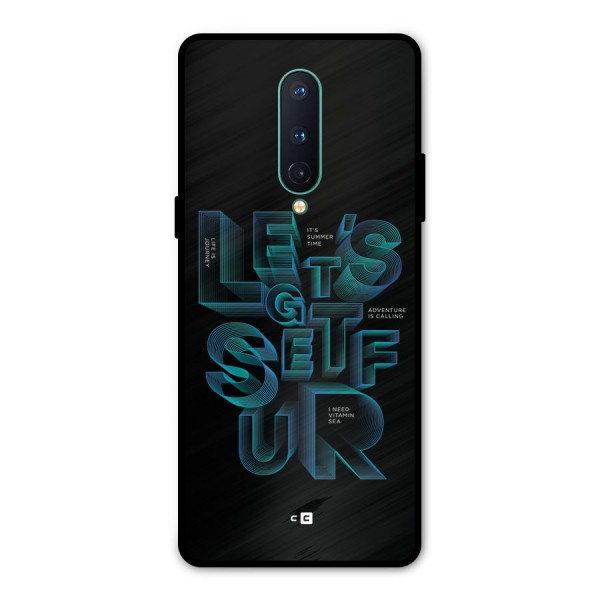 Lets Get Surf Metal Back Case for OnePlus 8