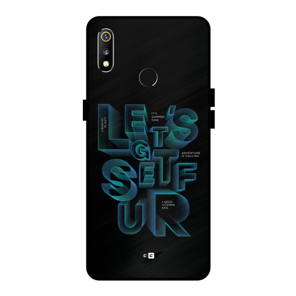 Lets Get Surf Metal Back Case for Realme 3