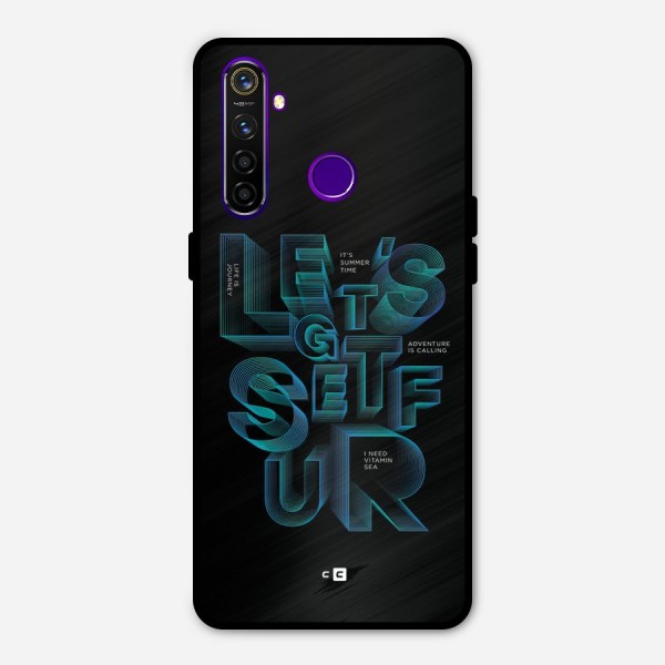 Lets Get Surf Metal Back Case for Realme 5 Pro