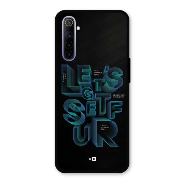 Lets Get Surf Metal Back Case for Realme 6