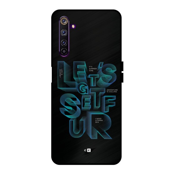 Lets Get Surf Metal Back Case for Realme 6 Pro