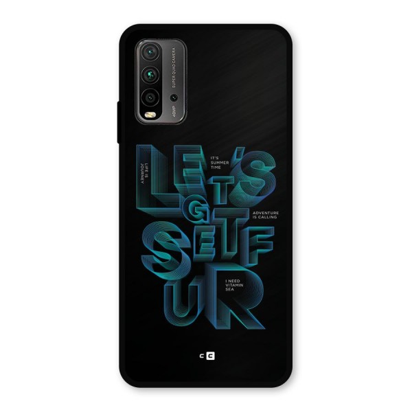 Lets Get Surf Metal Back Case for Redmi 9 Power